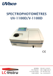 Spectrophotomètre UVisco V/UV-1200 - UV-1100