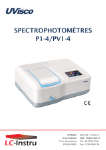 Spectrophotomètre UVisco P1-4/PV1-4