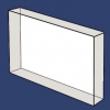 fenêtre rectangulaire Chlorure de Sodium - silice fondu